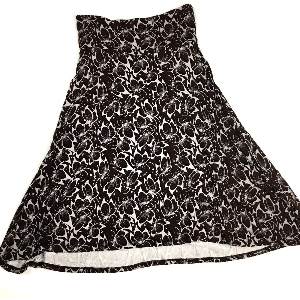 LuLaRoe Azure Skirt Black & White Size Small